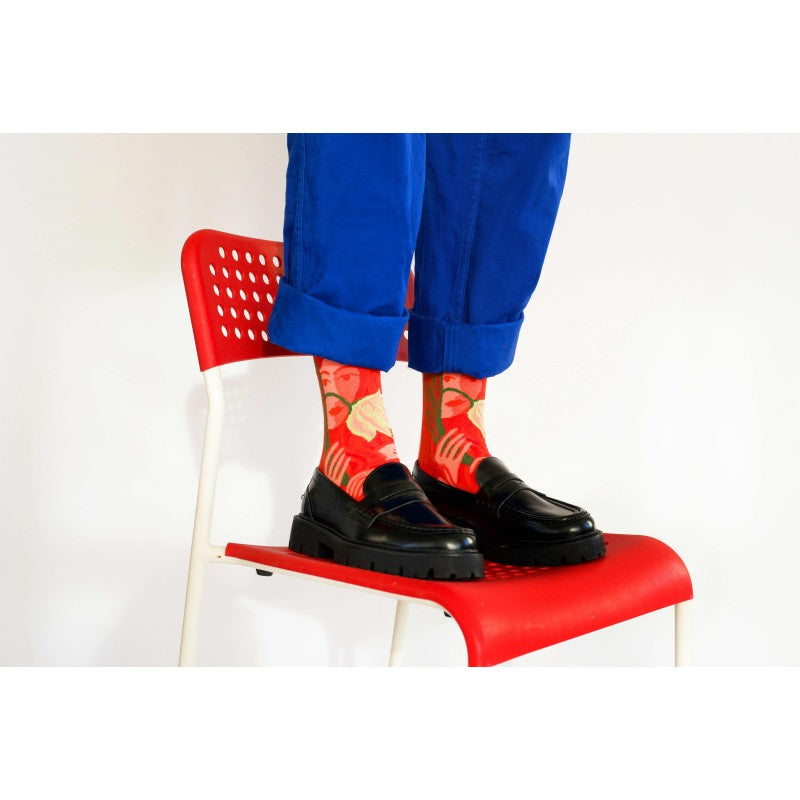 Bonne Maison - Red Face Socks