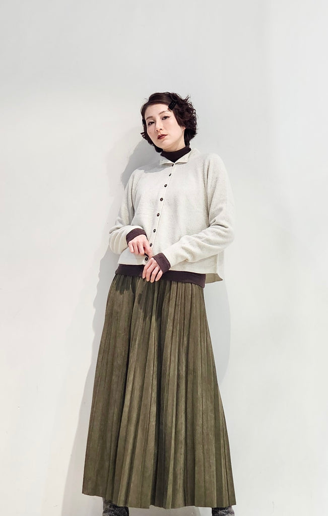 Stand collar cashmere blended cardigan - 4 colours (pre-order)