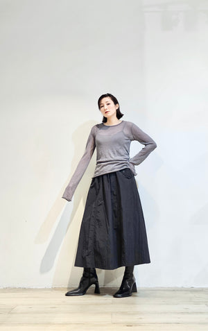 A-line nylon set skirt - 2 colours