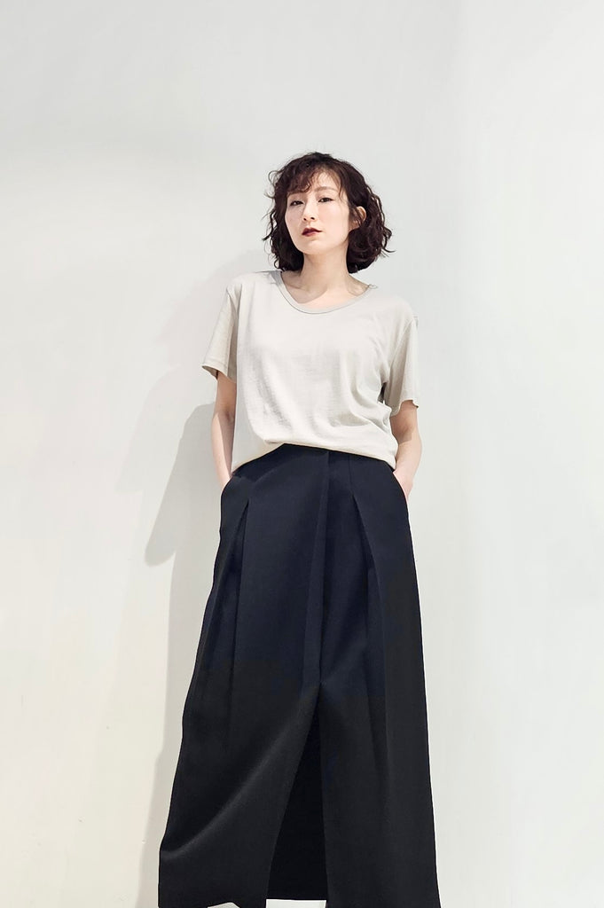 Relax fit cotton scoop neck tee - 5 colours (pre-order)