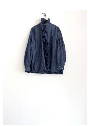 INDIGO Ruffle Shirt