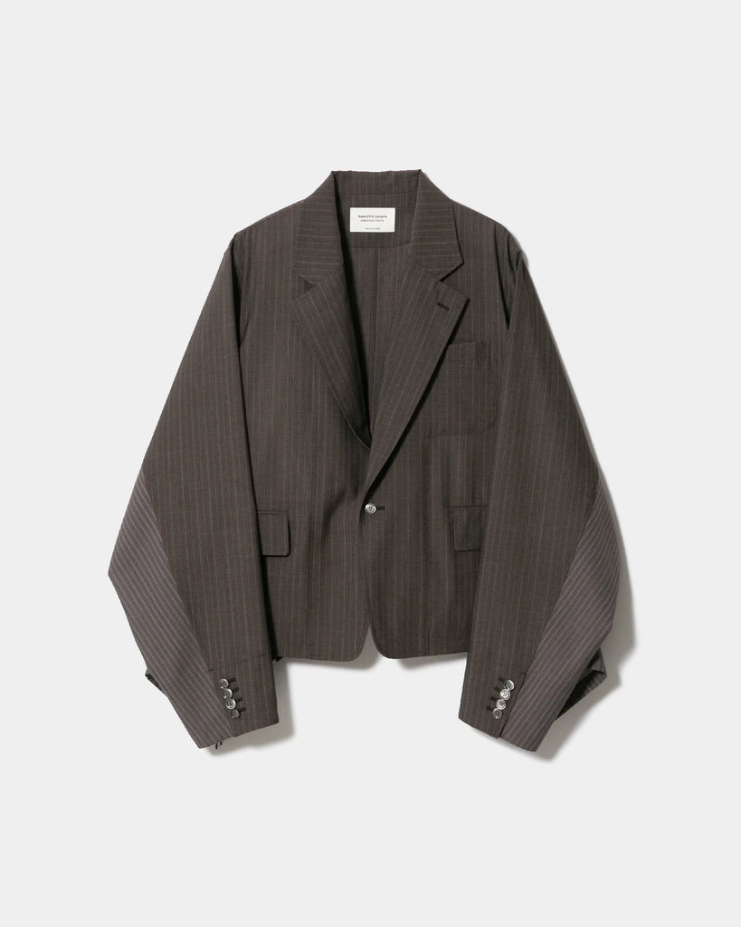 BEAUTIFUL PEOPLE- double-end sheer stripe suiting jacket