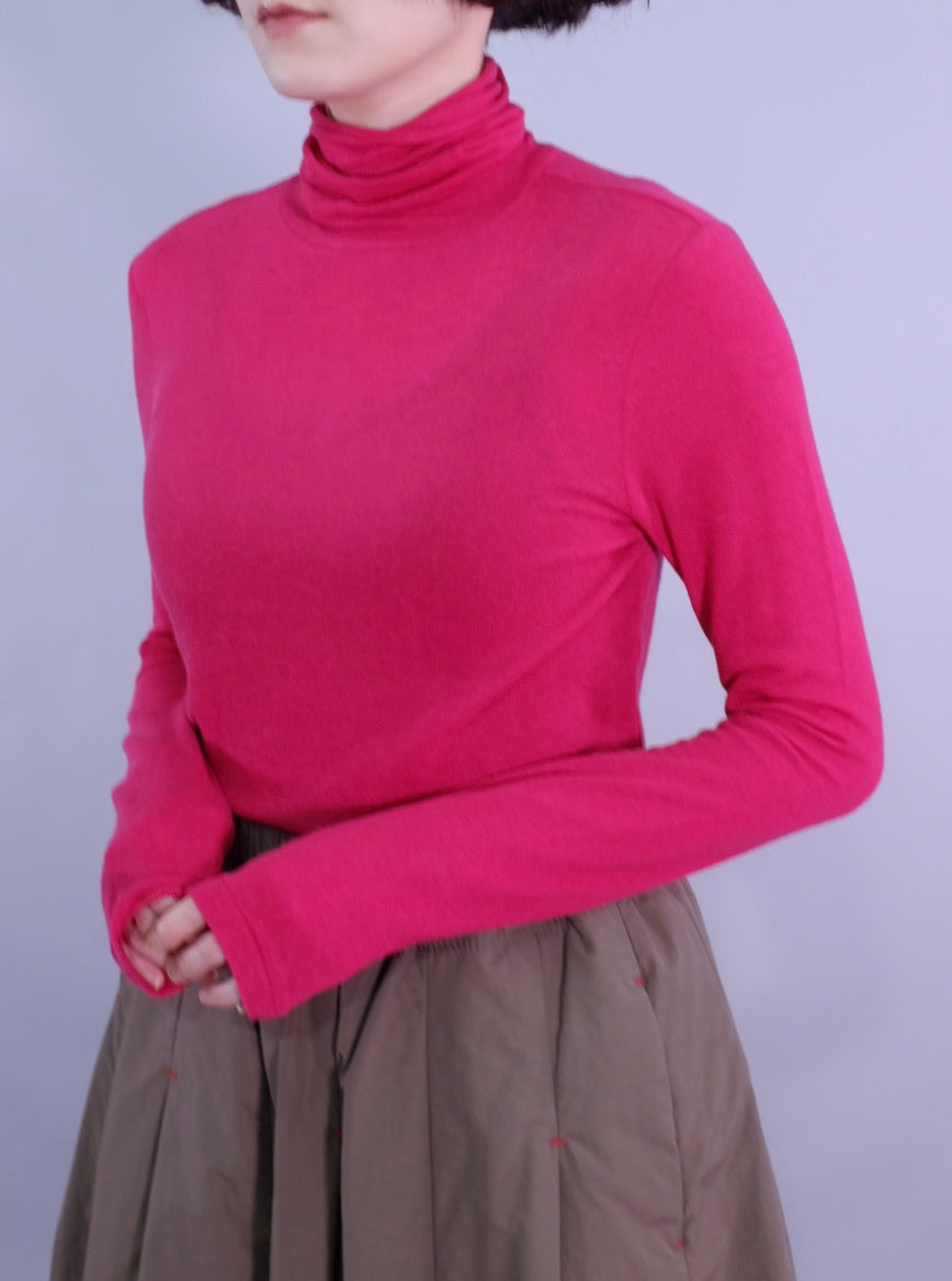 Regular fit stretchy turtle neck top - 5 colours (pre-order)
