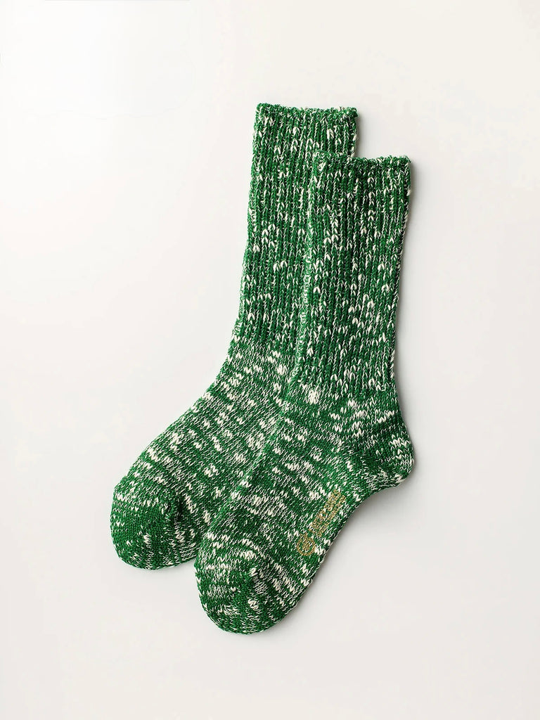LUCKY SOCKS - Mix Rib Socks green