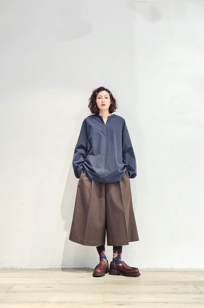 Drawstring wool blended culottes - 3 colours (Pre-order)