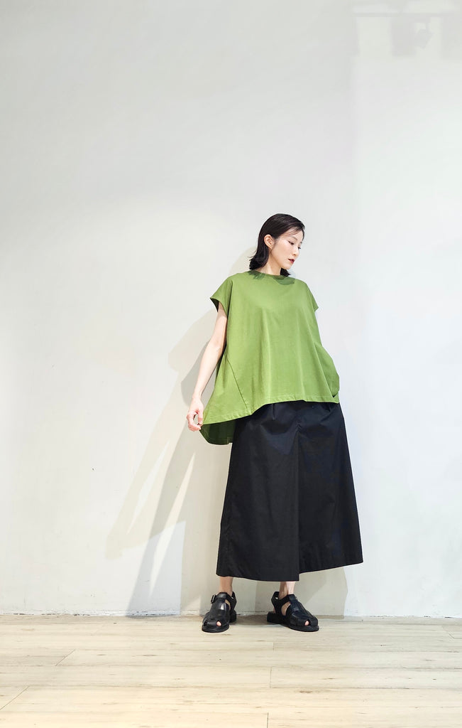 Sleeveless flare tee - 4 colours (pre-order)