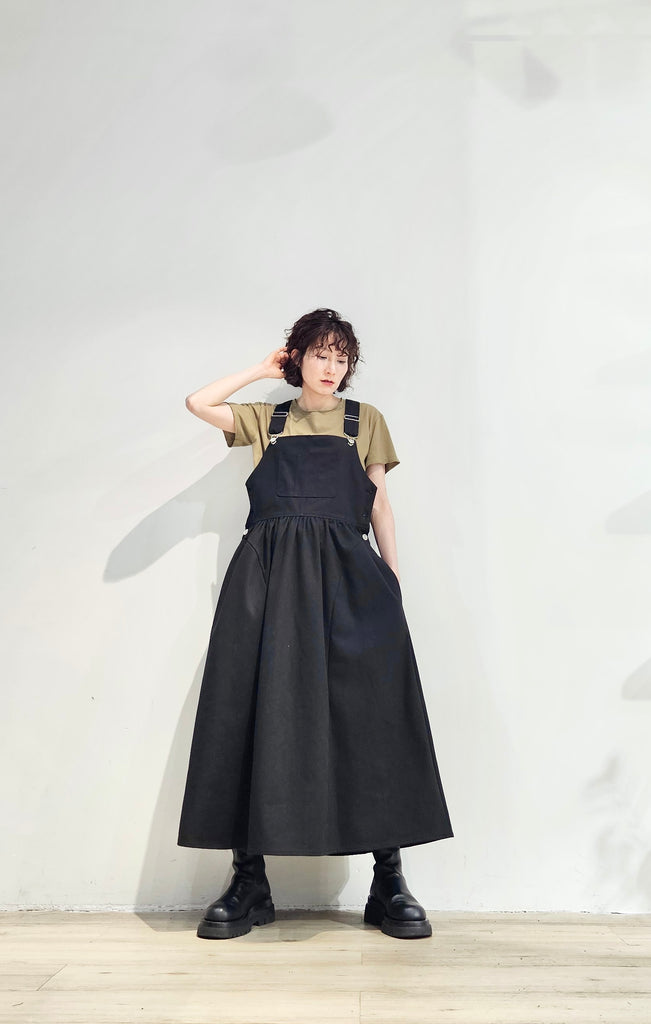 Carpenter jumper denim dress - 2 colours (pre-order)