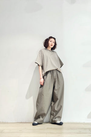 Relax fit nylon baggy set pants - 2 colours (Pre-order)