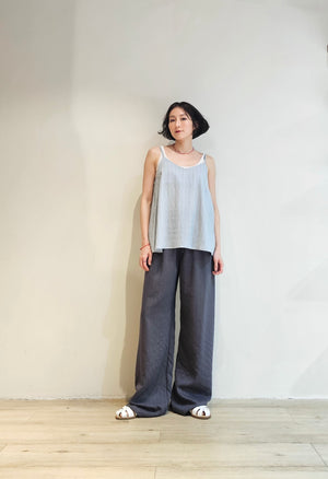 Drawstring stripe sheer pants - 3 colours