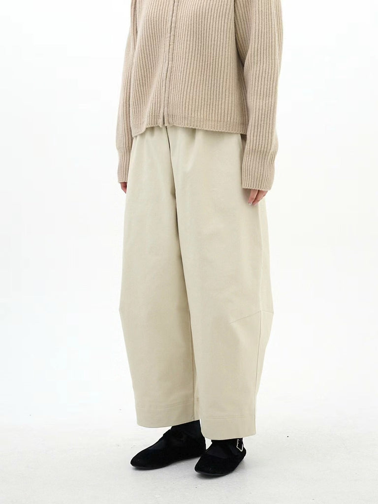 Textured cropped peg pants- 2 colours