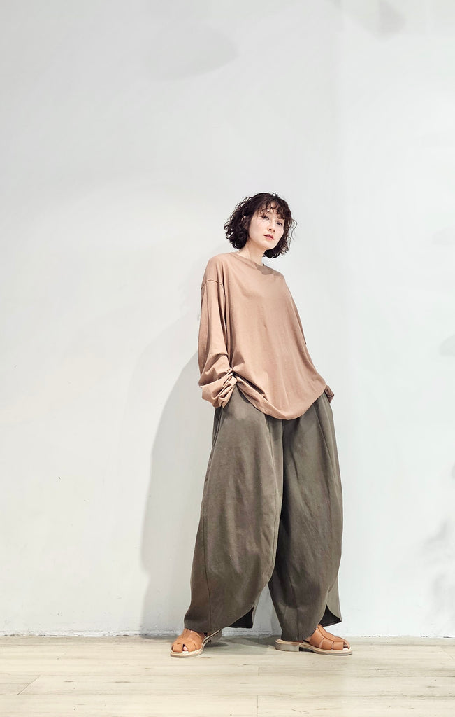 Oversized cozy long-sleeves tee - 4 colours (pre-order)