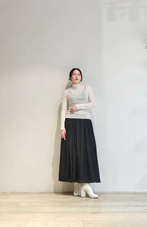 Light-weight maxi set skirt with lining - 3 colours (pre-order)