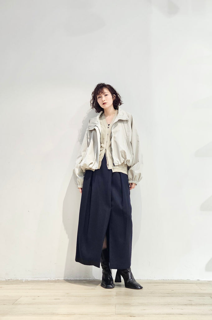 Stand collar nylon bomber jacket  - 3 colours (pre-order)