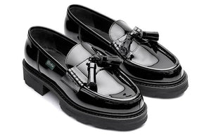Paraboot Aubin Black Varnish - Rubber Sole