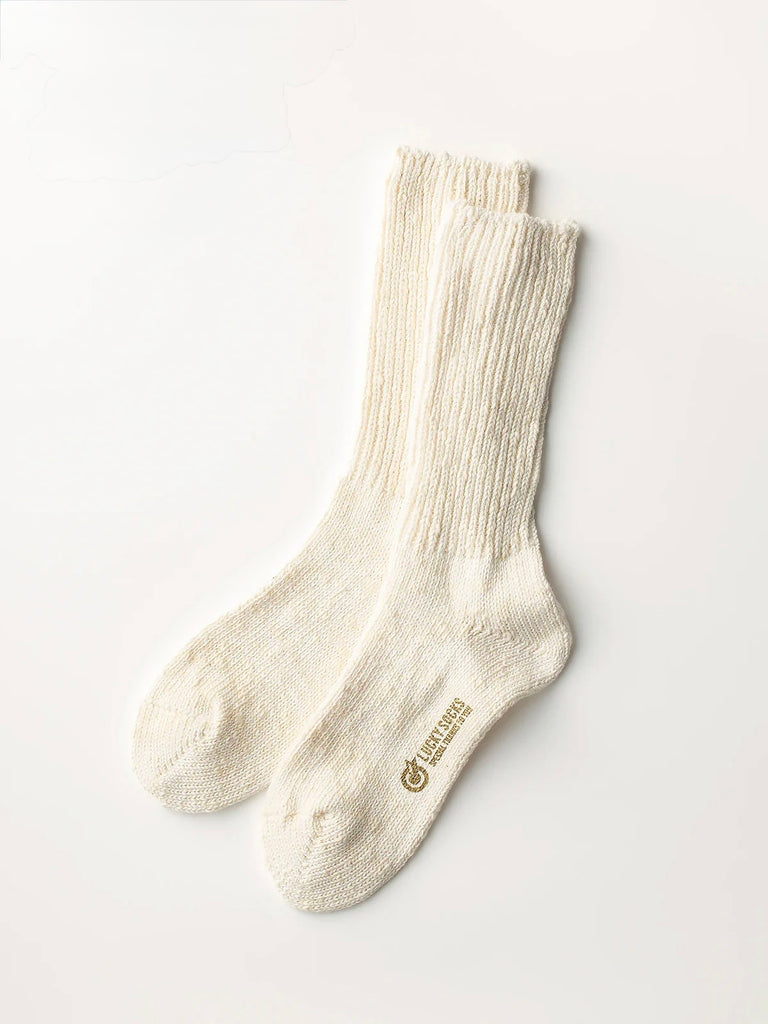 LUCKY SOCKS - Mix Rib Socks Ivory