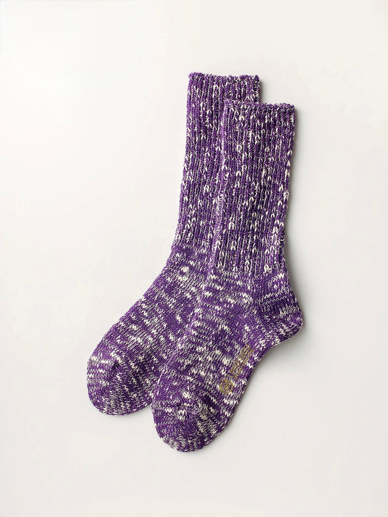 LUCKY SOCKS - Mix Rib Socks purple
