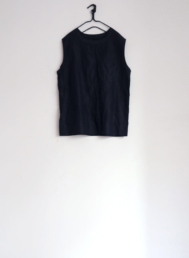 PURE SILK HIGH COUNT TAFTA CLOTH Pocket Big Tank Shirt