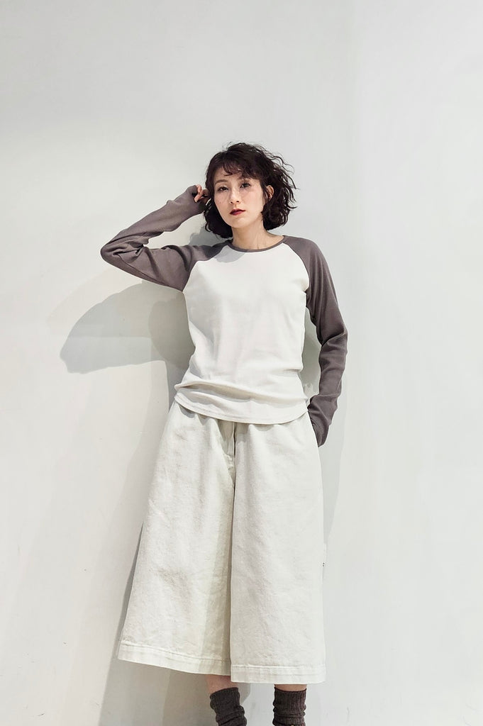 Ribbed raglan sleeve top - 3 colours (pre-order)