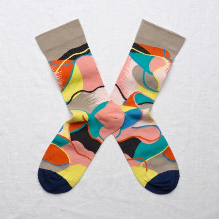 Bonne Maison Socks- Chaussette Patchwork Éléphant