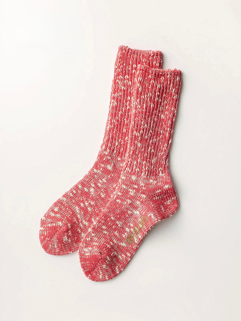 LUCKY SOCKS - Mix Rib Socks pink