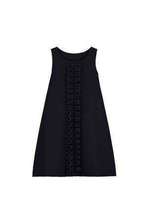 Neoprene Ruffle Dress