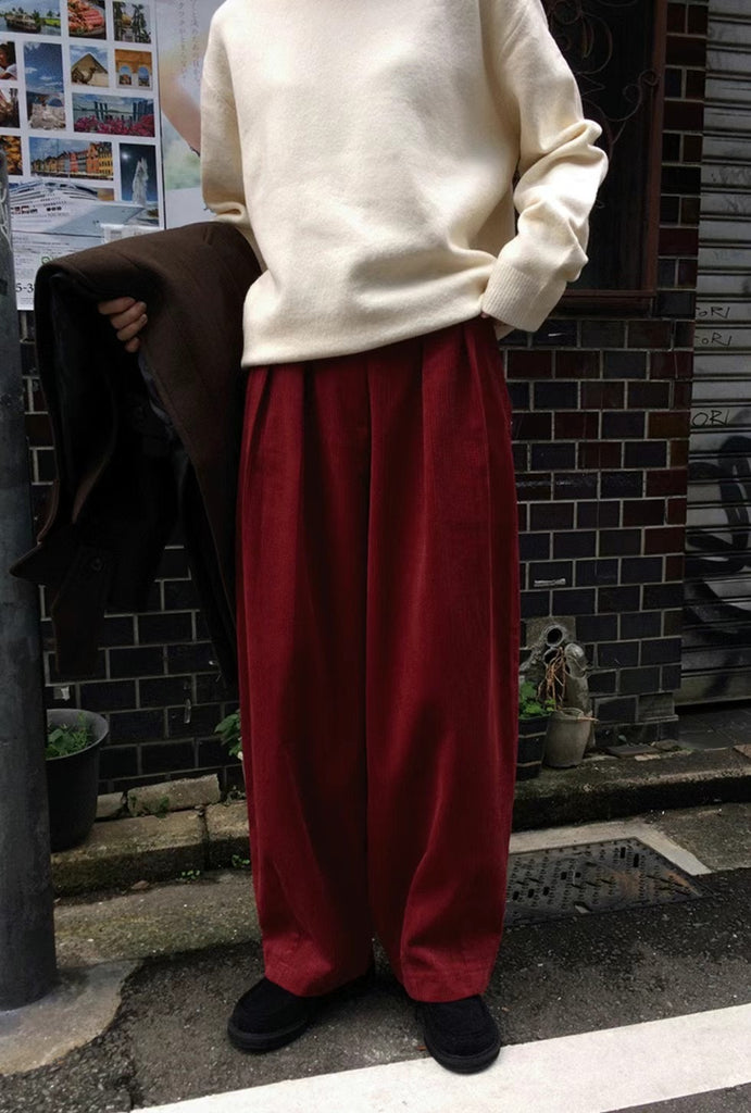 Corduroy peg trousers - 2 colours (pre-order)