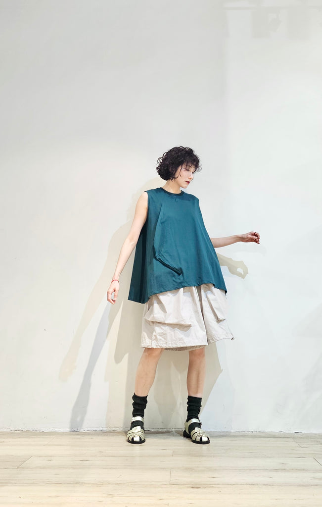 Loose fit cotton vest - 4 colours