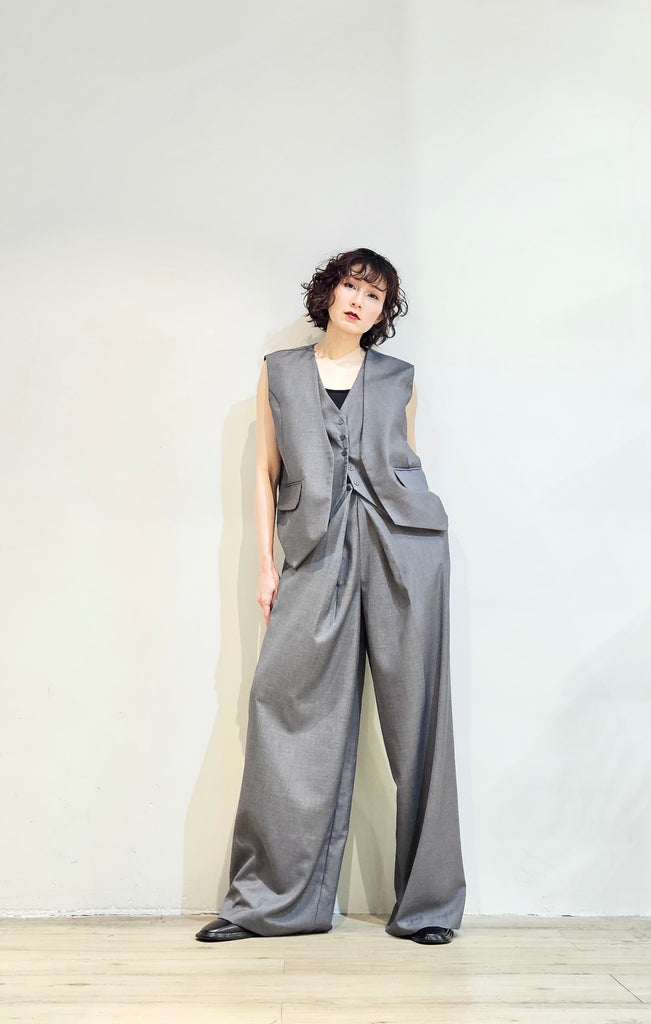 Tailored double layers set waistcoat - 2 colours (pre-order)