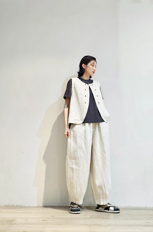 Linen denim ballon set pants - 2 colours (pre-order)