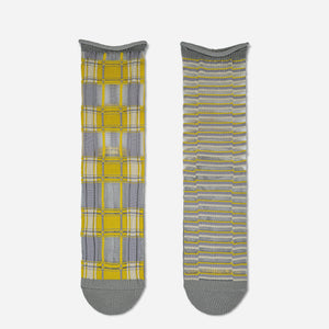 【2nd PALETTE 】socks - canary_tartan