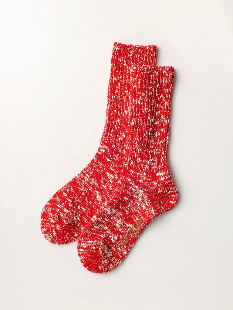 LUCKY SOCKS - Mix Rib Socks red