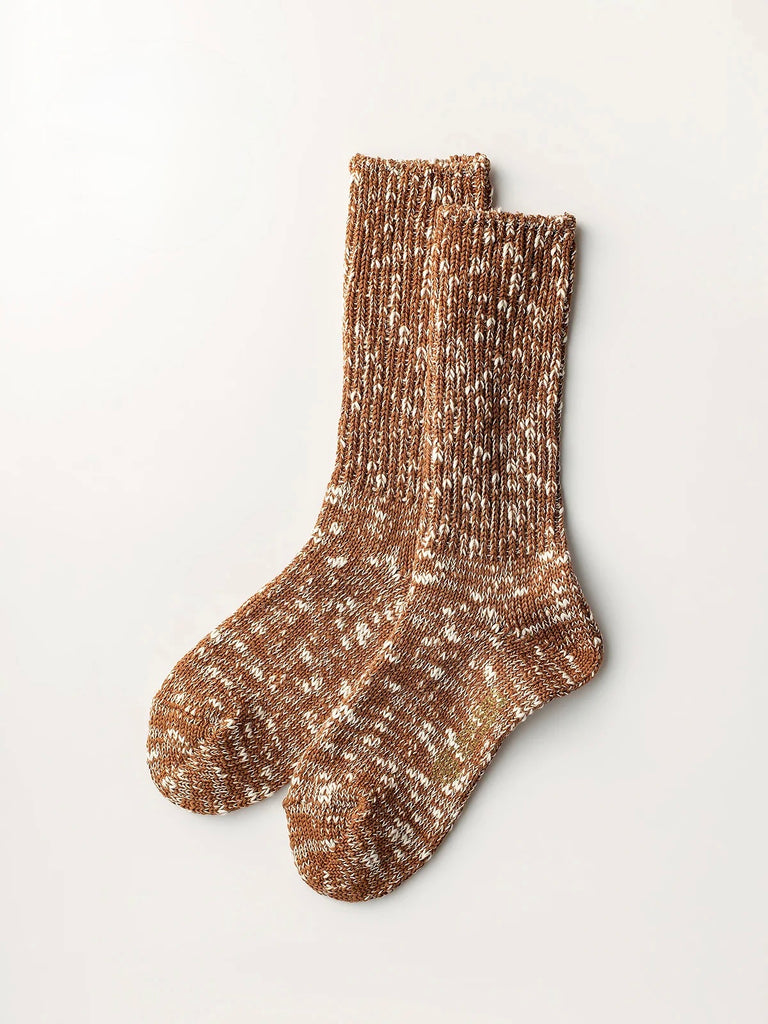 LUCKY SOCKS - Mix Rib Socks camel