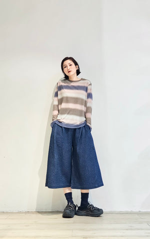 Loose fit stripe gradient top - 2 colours