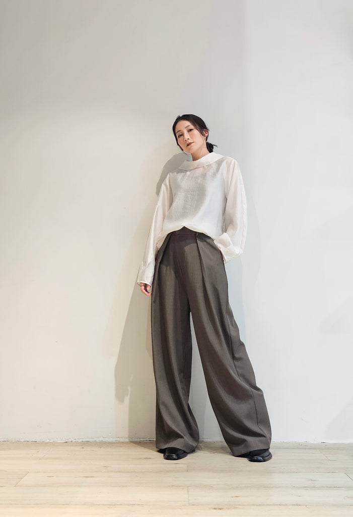 Tailored pleated pants set - 3 colours (pre-order)