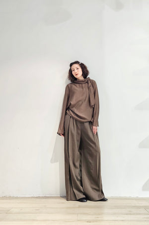 Tied collar soft chiffon blouse - 3 colours (pre-order)