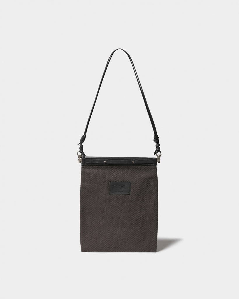 BEAUTIFUL PEOPLE- canvas document shoulder bag charcoal