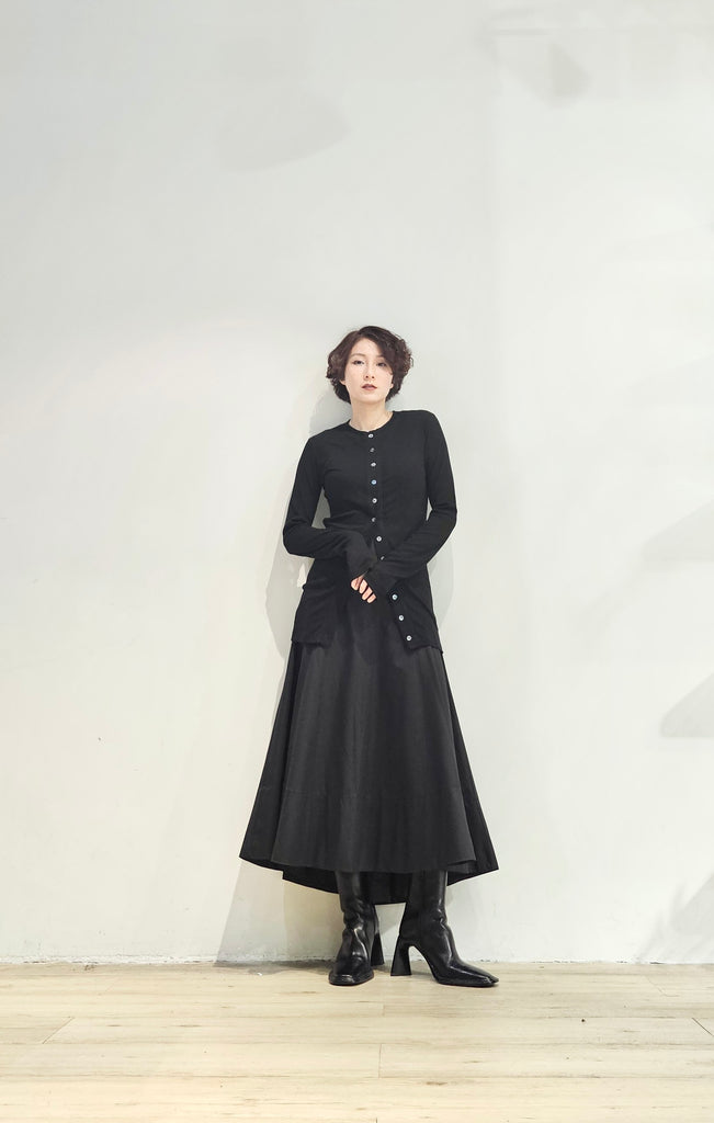 Textured mermaid skirt- 2 colours