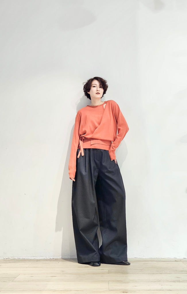 Wrapped knitted pullover - 4 colours (pre-order)