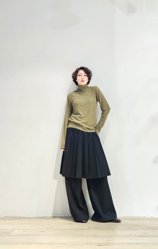 Regular fit ribbed turtle neck top - 5 colours (pre-order)