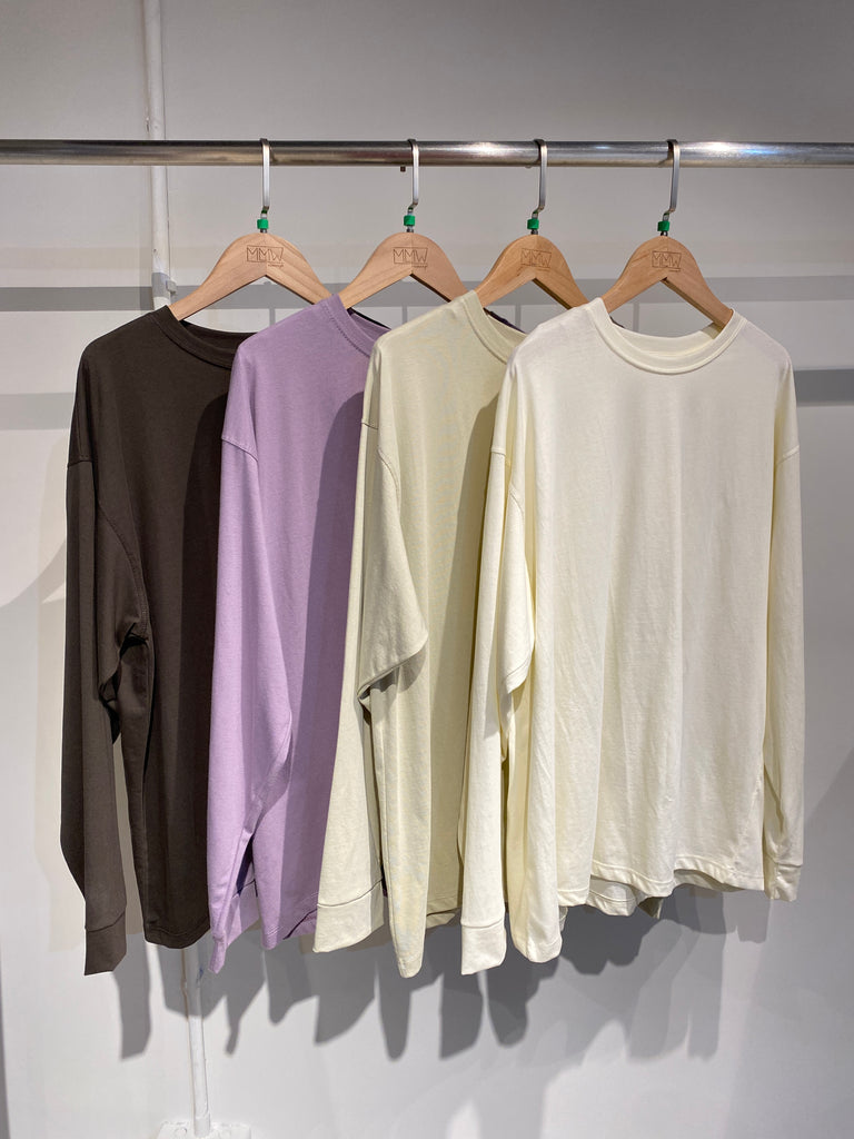 Loose fit long sleeve tee -4 colours (pre-order)