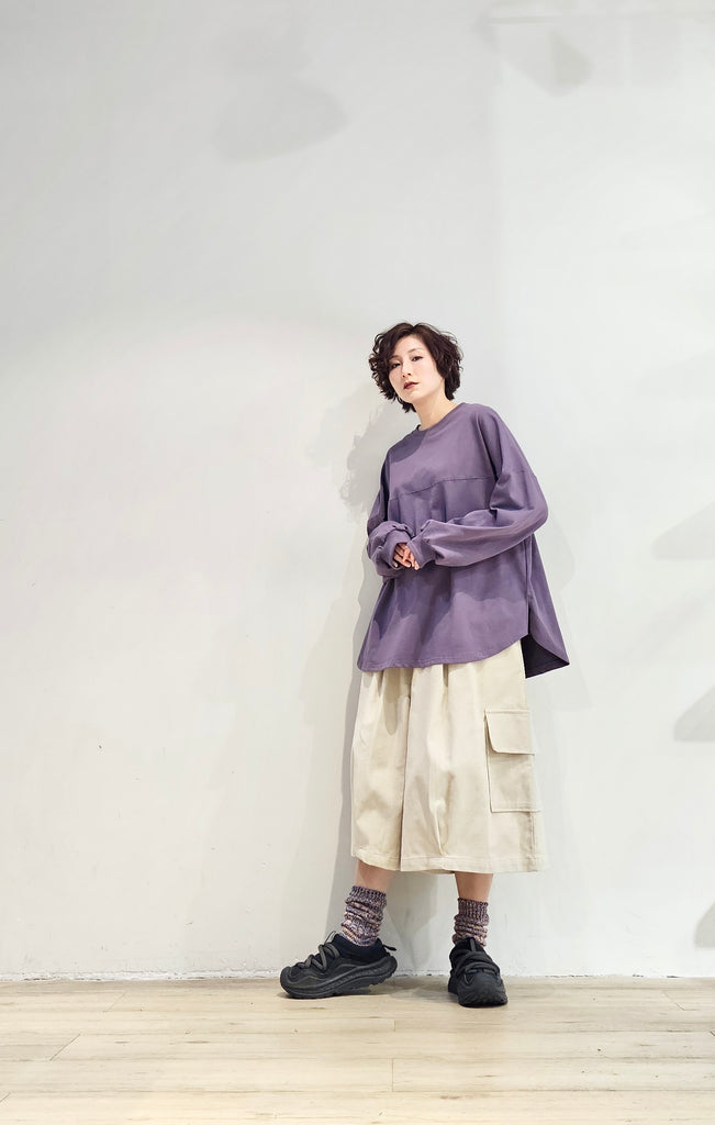 Loose fit side split tee - 3 colours (pre-order)