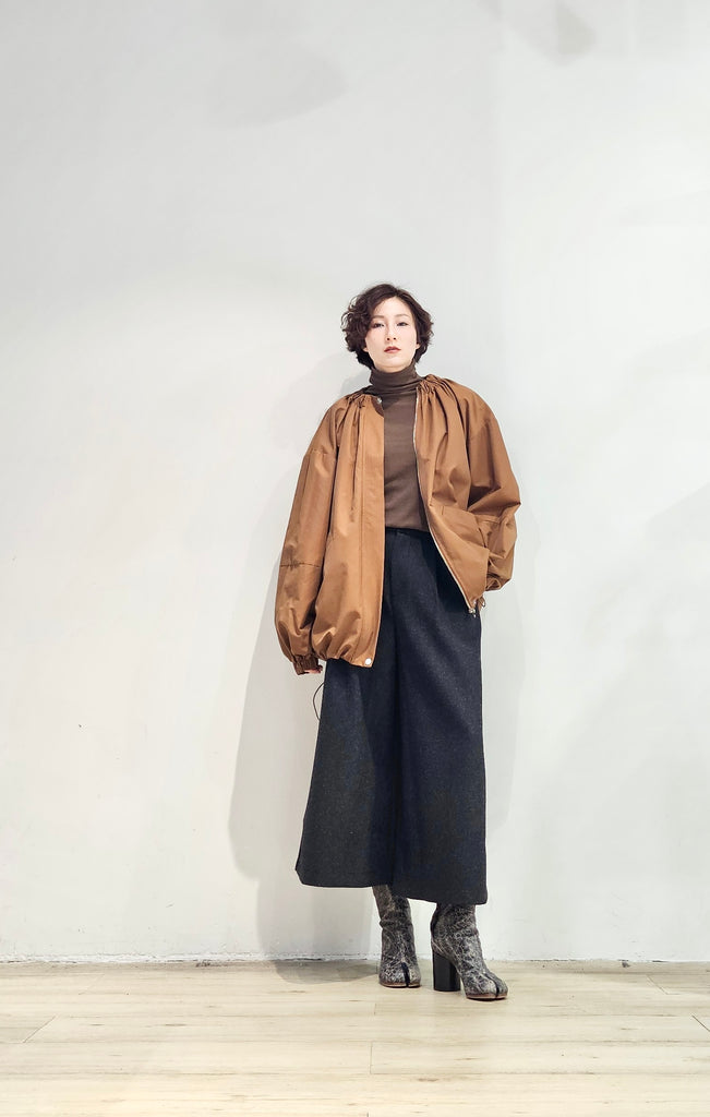 Textured nylon zip-up jacket - 3 colours (pre-order)