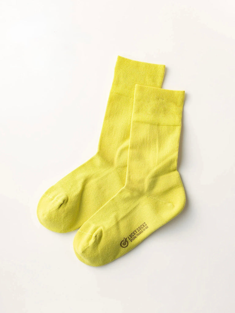 LUCKY SOCKS - Light pile anklet socks yellow