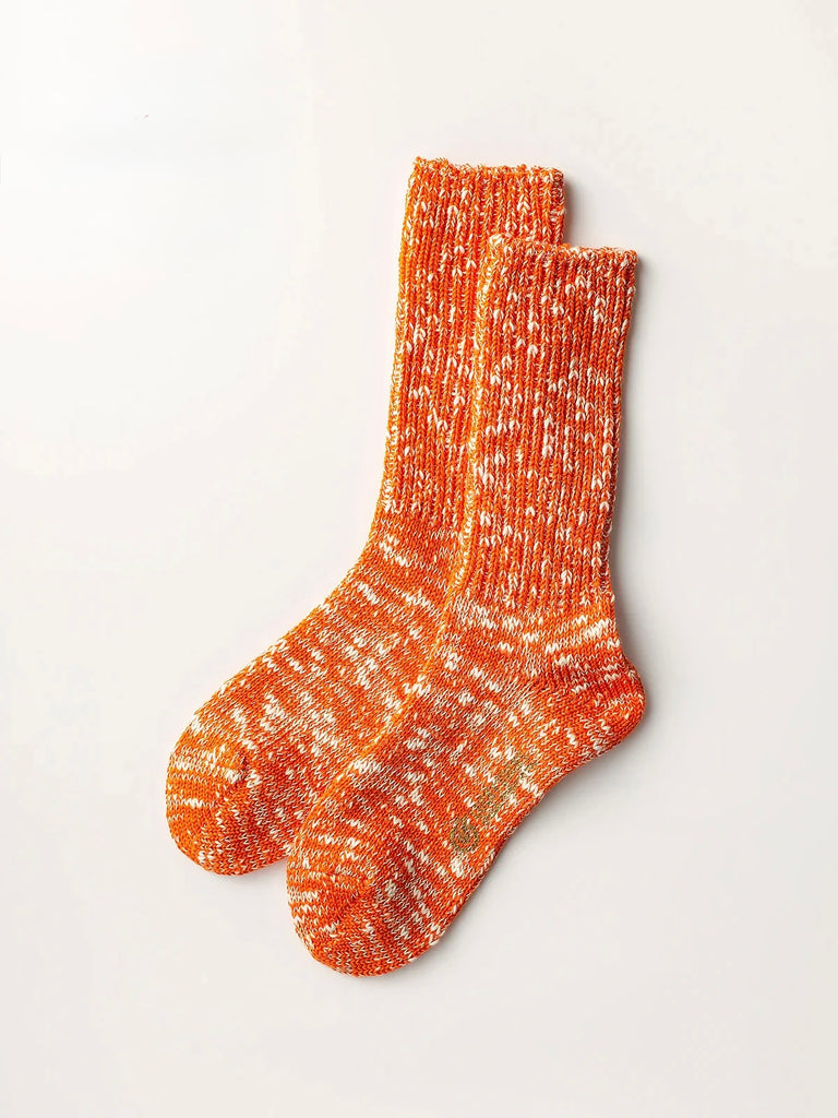 LUCKY SOCKS - Mix Rib Socks orange
