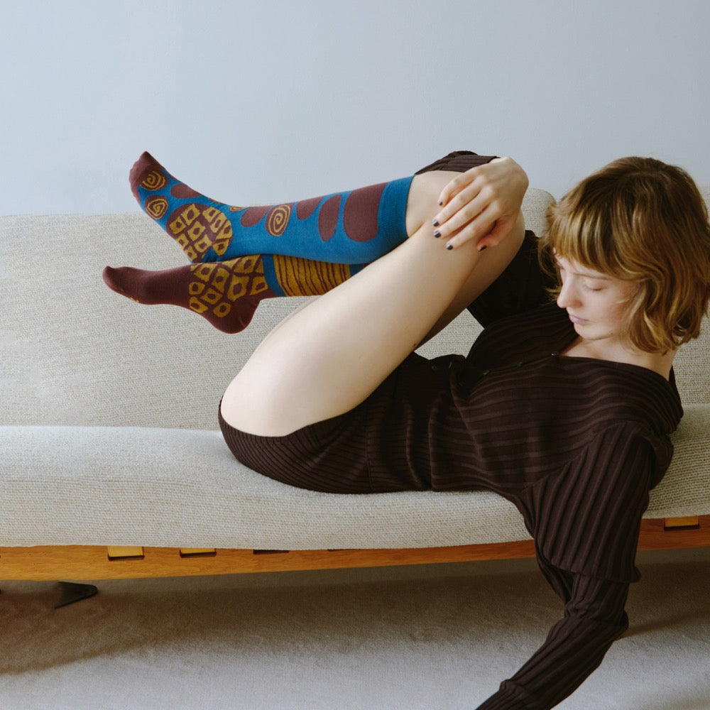 【2nd PALETTE 】- eddy knee-high socks