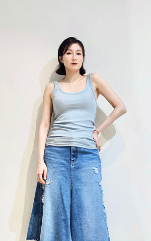 Scoop neck tank top - 3 colours
