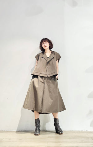 Nylon flare set culottes - 3 colours (Pre-order)