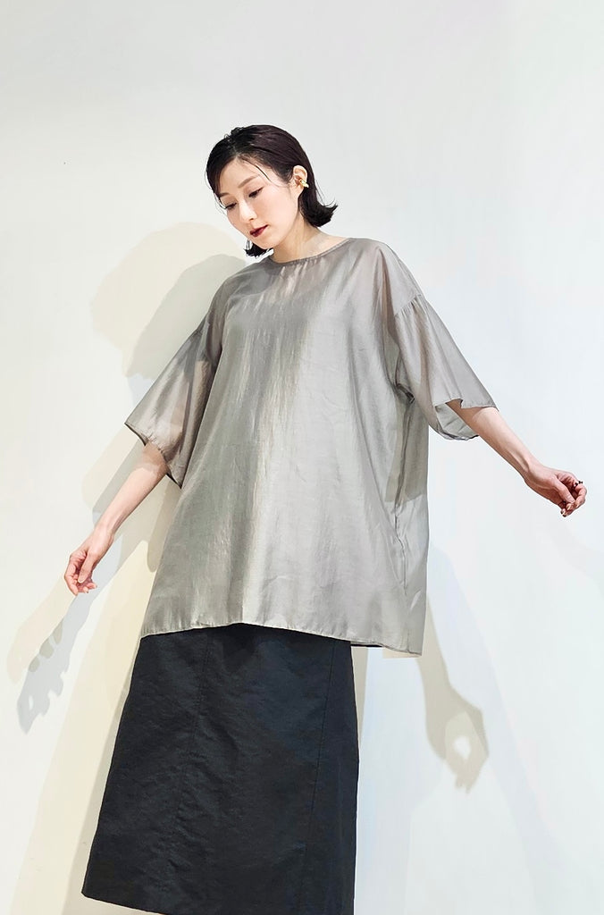 Back v-neck sheer top - 4 colours (pre-order)