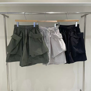 Statement pocket nylon shorts  - 3 colours
