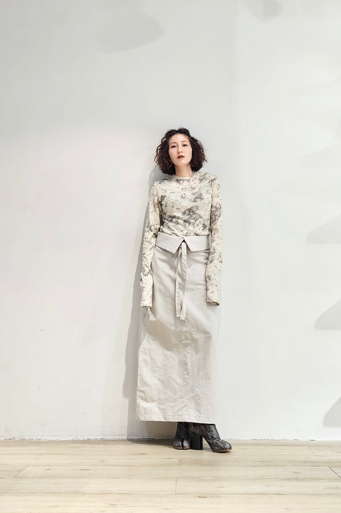 Marble printed sheer top - 2 colours (pre-order)